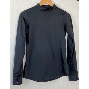 Climate Right by Cuddl Duds black mock turtleneck top athleisure